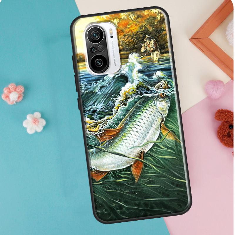 Fish Fishing Case For Xiaomi Mi 11T 12 Pro 12X Mi 11 Lite Ultra Cover For POCO X3 Pro X4 GT M3 M4 F3