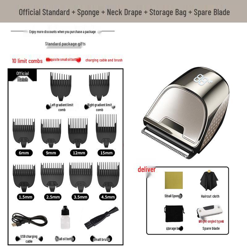 Men's Electric Haircutting & Thinning Clipper for Easy Self-Cuts At Home