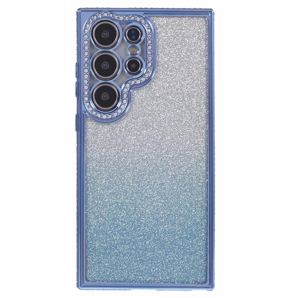 For Samsung Galaxy S23 Ultra Case Gradient Glitter Bling Anti-Scratch TPU Phone Cover