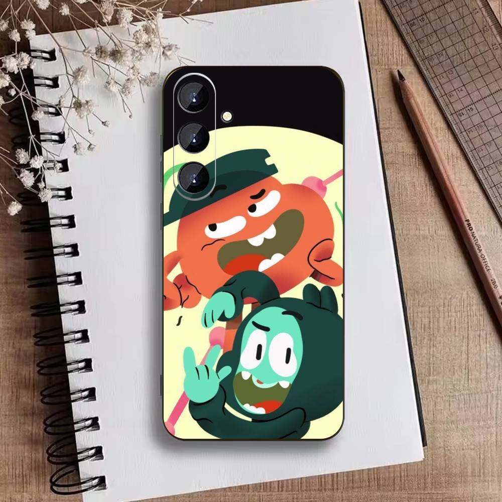 S-Gumball and Darwin Phone Case For Samsung Galaxy A73,A21s,A22,A31,A52,A53,A71,A41Soft Black Shell