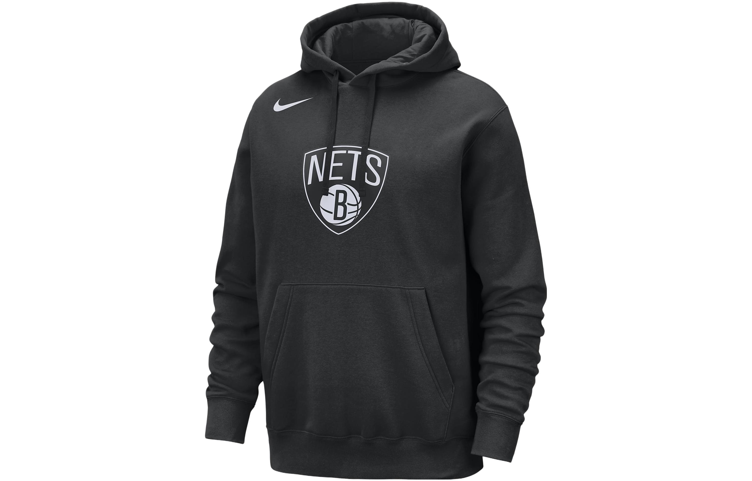 Nike Brooklyn Nets Club Men s Nike Nba Pullover Hoodie FB4744-010 S