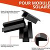 Pack of 20 Solars Panel Mounting Clamps Set Brackets With Screws Accessory for Balconies Power Stations Roof Camping