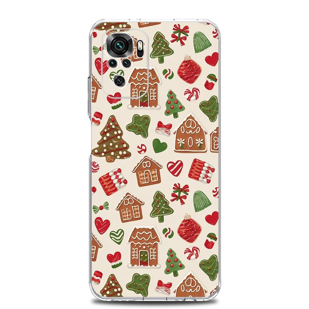 

Phone Case For Xiaomi Redmi Note 14 13 12 4G 9S 9 10 11 Pro Plus 5G 14C 13C 12C 10C 9A Clear Soft TPU Cover Cartoon Christmas Redmi Note 14 Pro 4G