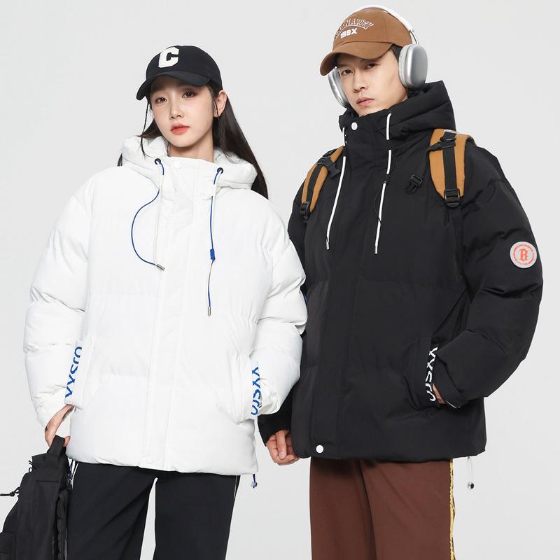 Men's Loose Casual Cotton Jacket Long Hip-Length    Warm Winter Daily Coat