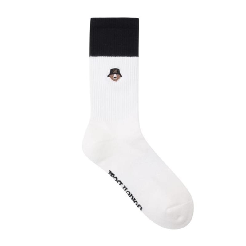 GOLDEN BEAR (WOMEN) ColorBlock Mid Socks_G6LAX25222BKX