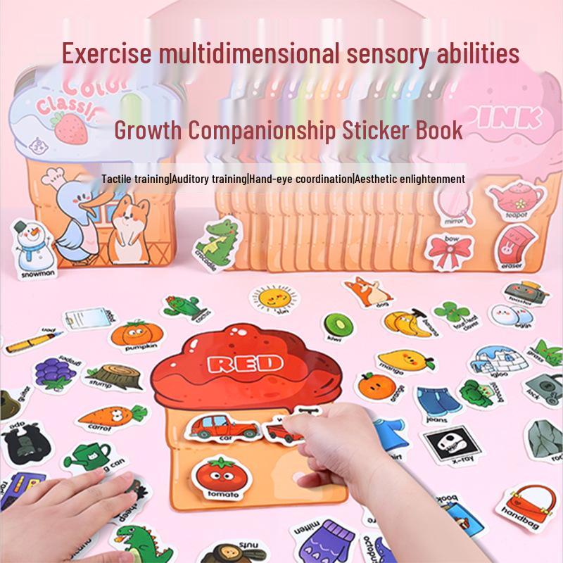 Early Education Color Sorting Sticker Book for Kids