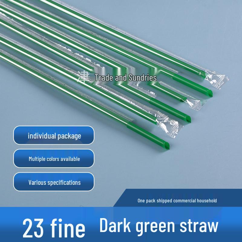 Individually Wrapped Transparent Sharp Tip Boba Straws - Pack of 1