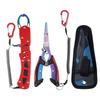 Stainless Steel Fishing Pliers Set With Fish Gripper Hook Remover Bass Pike Trout Lure Gear