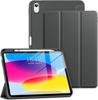 New Tri-fold Soft TPU PU Leather Tablet Case for iPad 10.9" 2022 - Lightweight Folio Stand with Pencil Holder-Auto Sleep/Wake