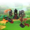 Tubasaya Safari Animal Figure Toy Realistic Wild Animal Plastic Toys with Metal Storage Includes and Gift for Kids Ages 30-Piece Set, Box, Elephant,