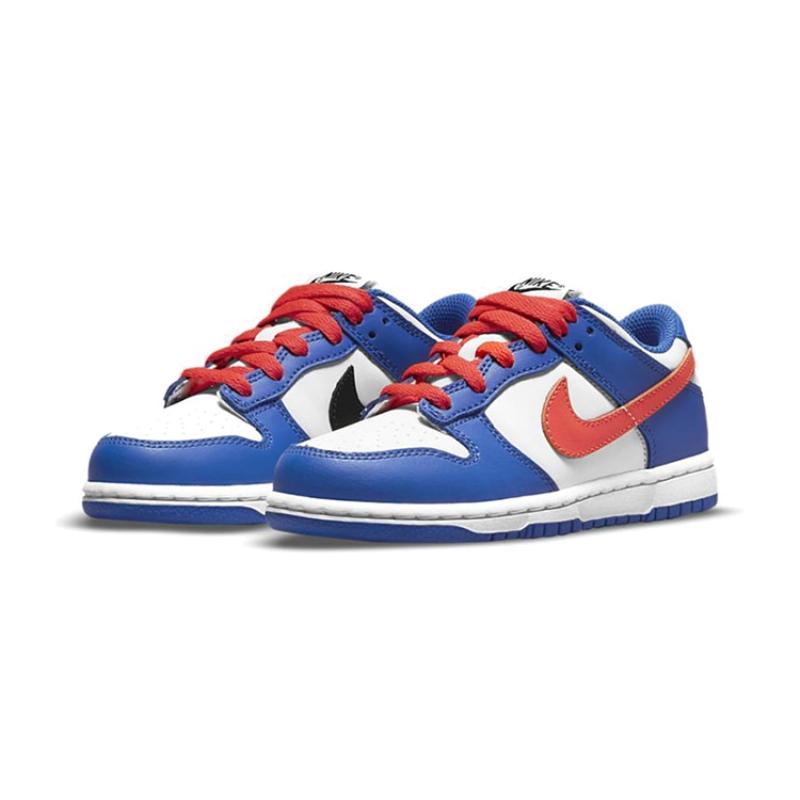 Nike Dunk Low Bright Crimson Game Royal PS Sneakers CW1588-104