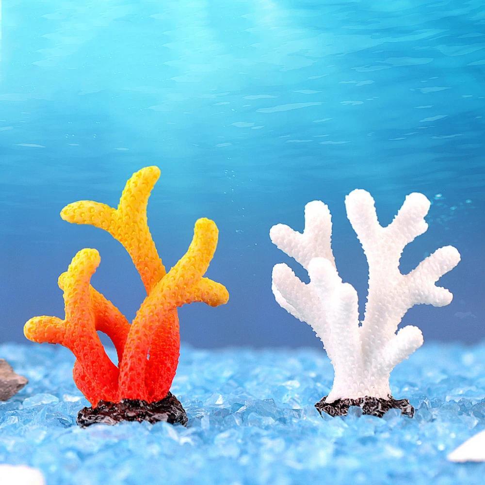 Creative Aquarium Artificial Coral Fish Tank Decoration Colord Simulated Resin Reef Coral Landscape DIY Aquarium Decorations