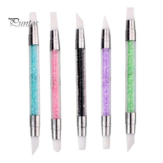 

5 шт., силиконовые кисти для дизайна ногтей, кисти для дизайна ногтей с двойным наконечником, эргономичная гелевая кисть для скульптуры, ручка для дизайна ногтей, маникюр широкого применения 1 Set