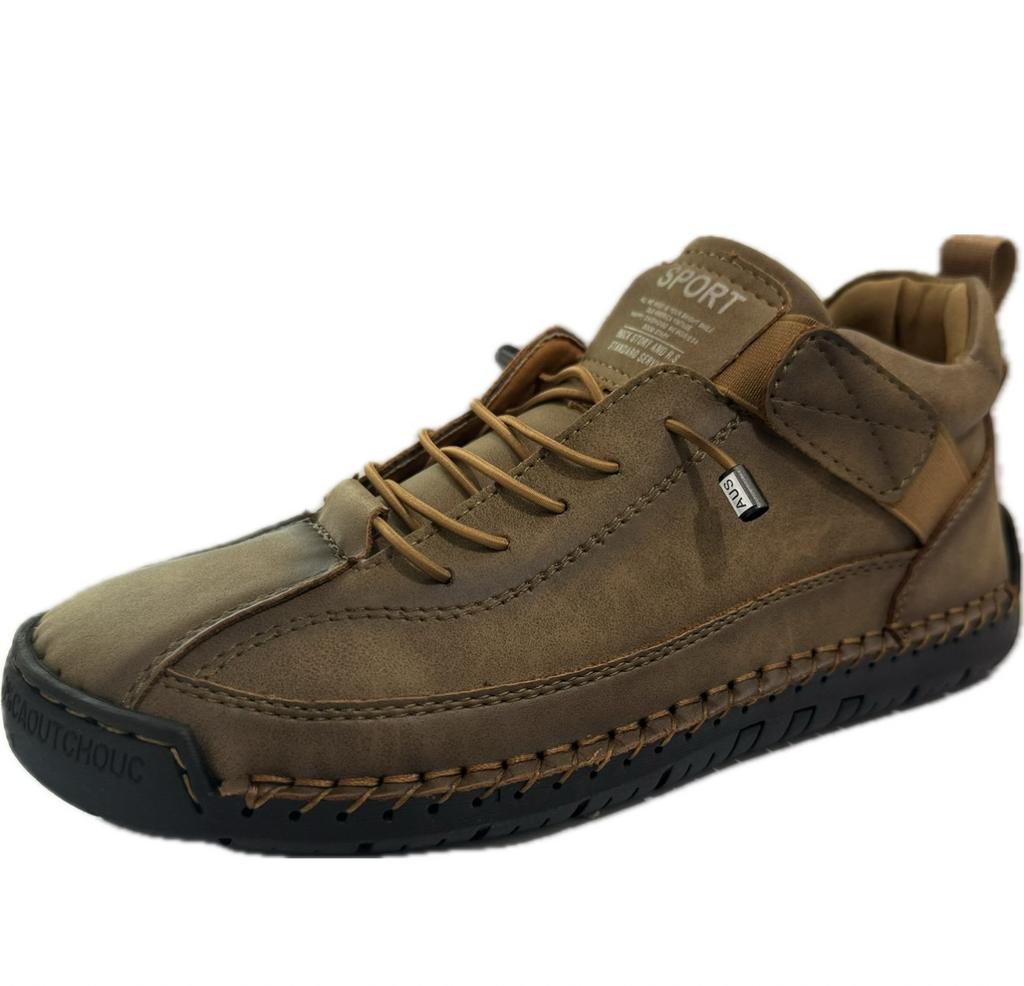 Autumn and Winter Popular Foreign Trade Large Size Men's Medium Help Martin Boots Outdoor Casual Shoes Tooling Hand-stitched Men's Shoes