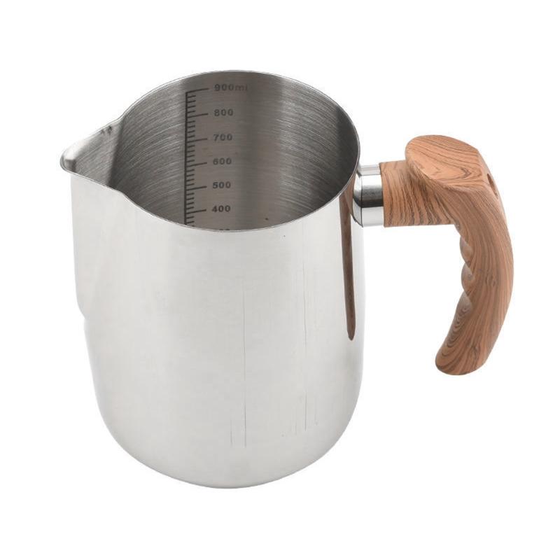 Edelstahl Milchaufschäumkännchen Dampfkännchen Milch Kaffee Cappuccino Latte Art Dampfkännchen Milchkännchen für Küche