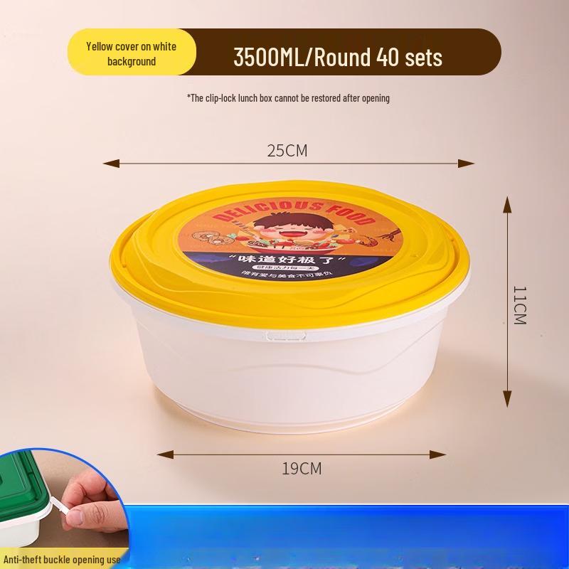 Disposable Takeout Food Containers with Security Lock