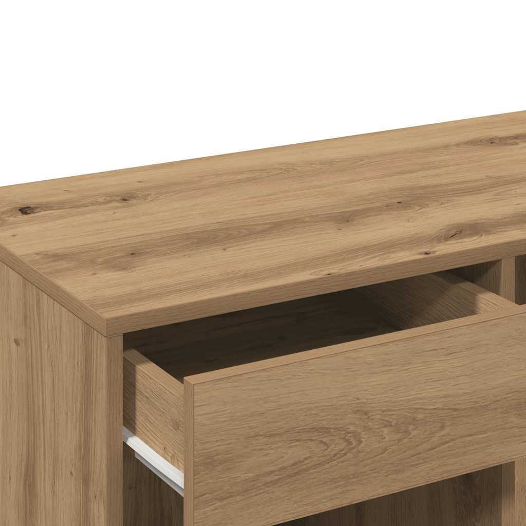 Cosmetic Cabinet Artisan Oak Finish 80 X 40 X 75 Cm Particleboard