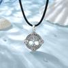 Eudora 925 Silber Lebensbaum Halskette Nordische Runen Hexe Keltischer Knoten Yggdrasil Amulett Anhänger Mann Wikinger Schmuck