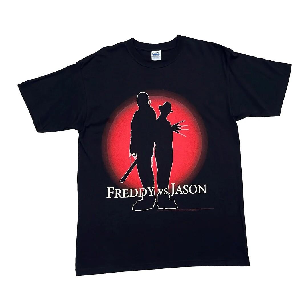 Freddy Vs Jason 2004 Vintage Movie Promo Horror Nightmare Elm Street Unisex T-Shirt S