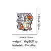 FIRST OF ALL I'M A DELIGHT Enamel Pin Dinosaur Brooch Lapel Pins Badge On Backpack Clothing Accessories Cosplay Jewelry Gifts