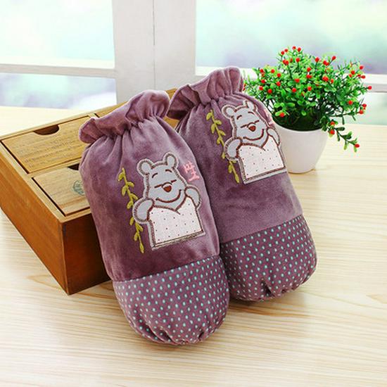 2024 Korean Style Plush Arm Warmers - Unisex Autumn/Winter Sleeves, Stain-Proof