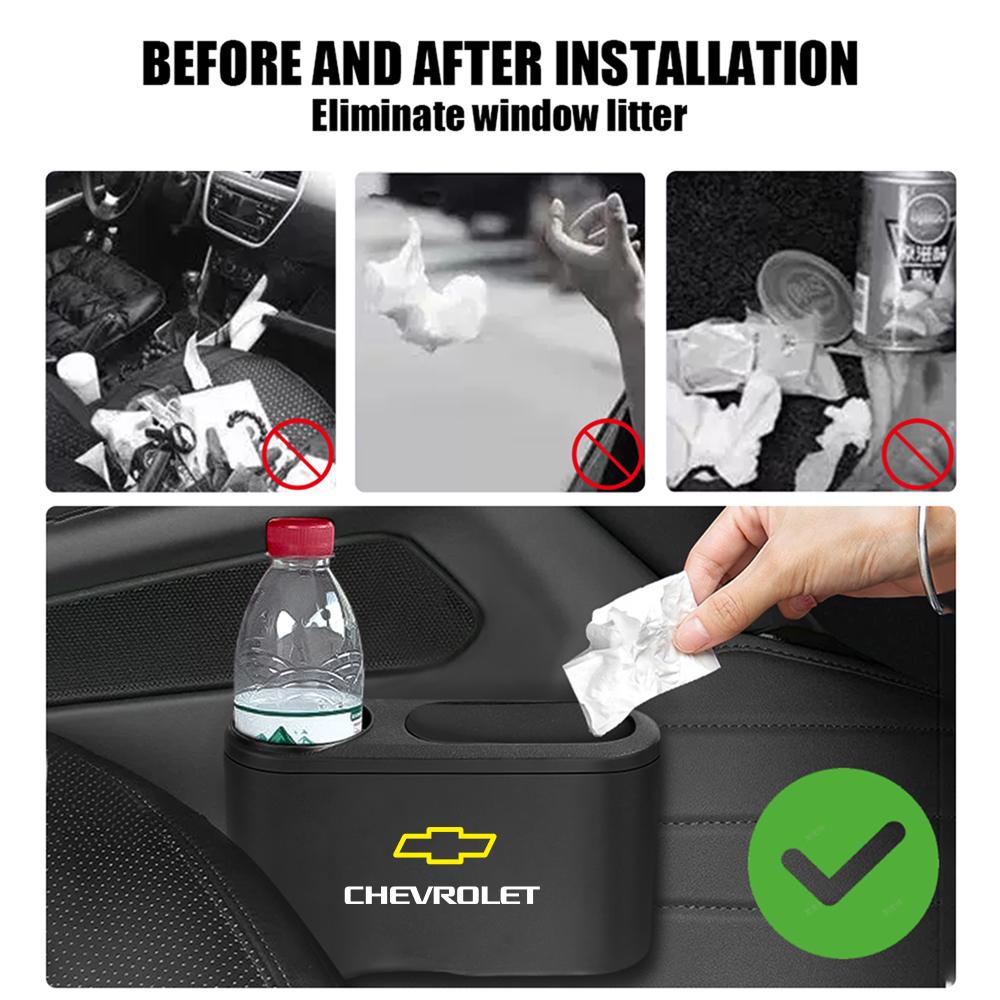 Tragbare Auto-Mülltonne Müllaufbewahrungsbox Auto-Aufbewahrungszubehör für Chevrolet Cruze Lacetti Sonic Spark Sail Aveo T250 Cobalt