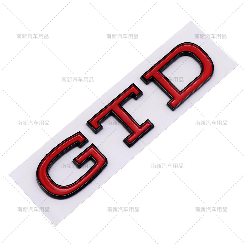 Adesivi Emblema Lettere Logo GTD Decalcomania Baule Posteriore Auto 3D ABS 4 5 6 7 MK4 MK5 MK6 MK7 Accessori