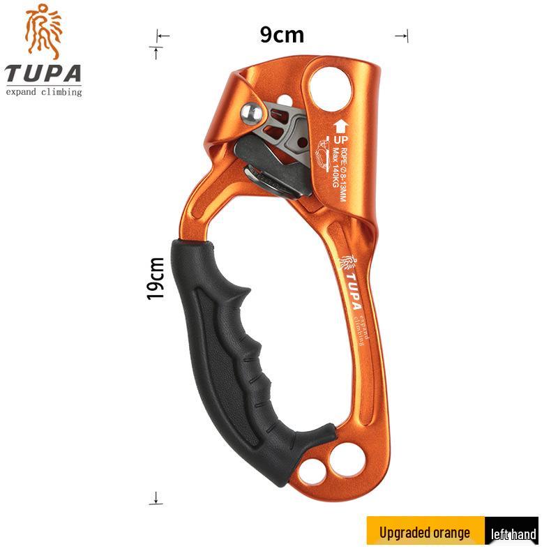 Rechter Handsteigklemme Anti-Rutsch Klettergerät für Bergsteigen, Höhlenforschung und Felsklettern