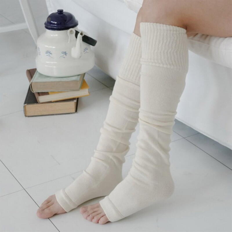 Women's leg warmers, comfortable socks in fall colors