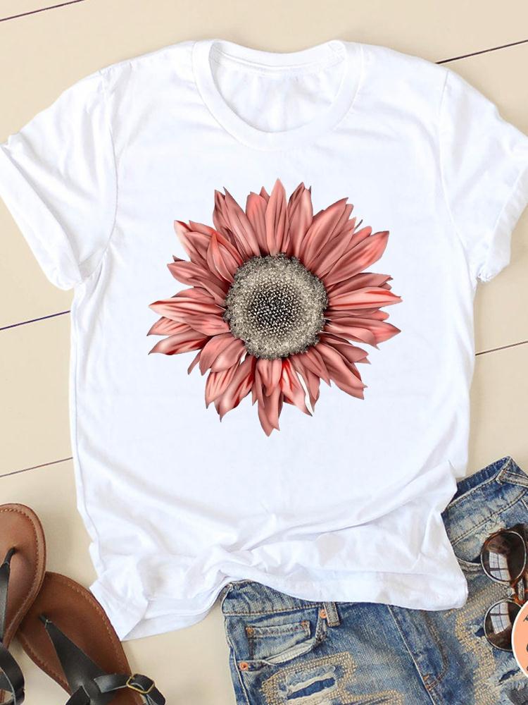 Womens Fashion Womens Short Sleeve Summer Cartoon Fashion Clothing Harajuku Casual Tops Graphic T Shirts  Aesthetic