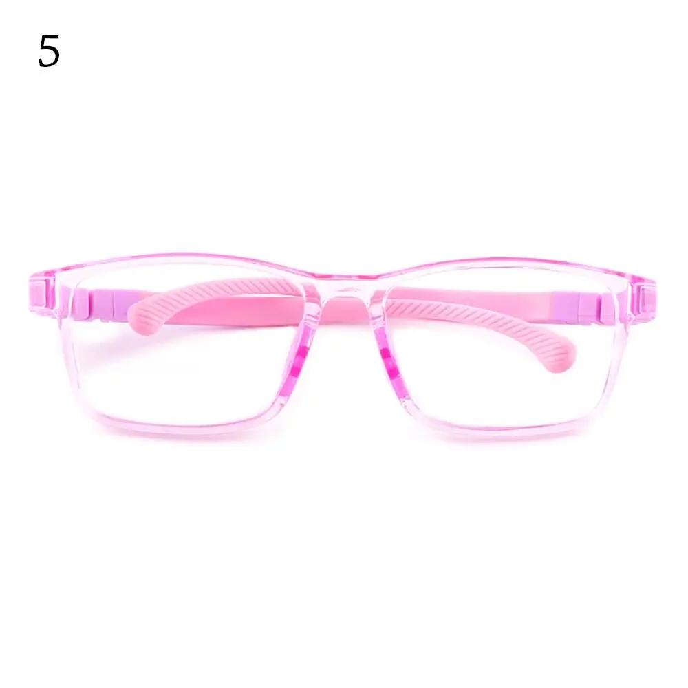 Kids Anti-blue Light Glasses Silicone Children Boys Girls Computer Eyeglasses Ultralight Square Spectacle Transparent Eyewear