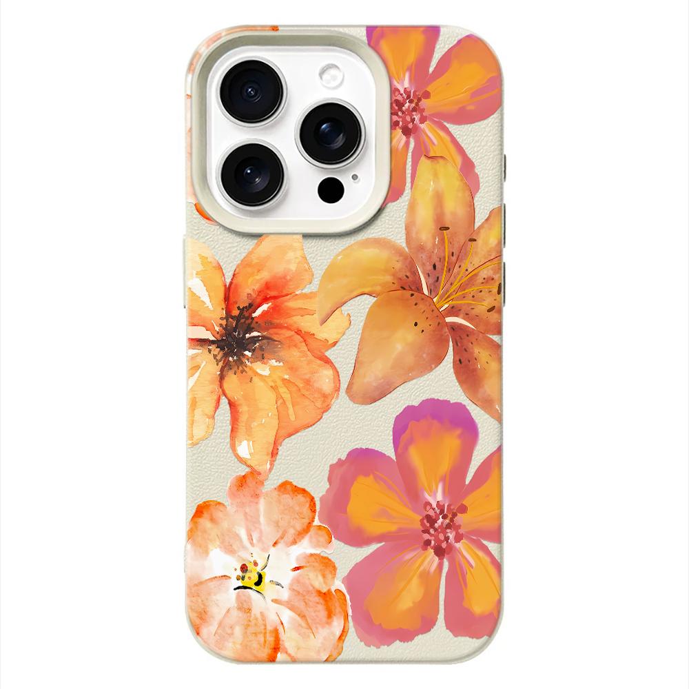 

Leopard Floral Phone Case For Samsung A05S A06 07 15 16 34 35 53 54 55 S23 24 25 Ultra S24 FE A17 26 36 56 Shockproof Cover Samsung S25 Ultra
