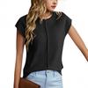 2026 Women's Retro Fashion Short Sleeve Loose Fit Versatile Sweater