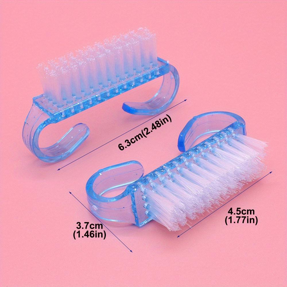 12 Stück Griff Nagelfeile, Nagelfeilen Hand Fingernagelbürste Reiniger Schrubb-Set Pediküre für Zehen und Nägel Männer Frauen