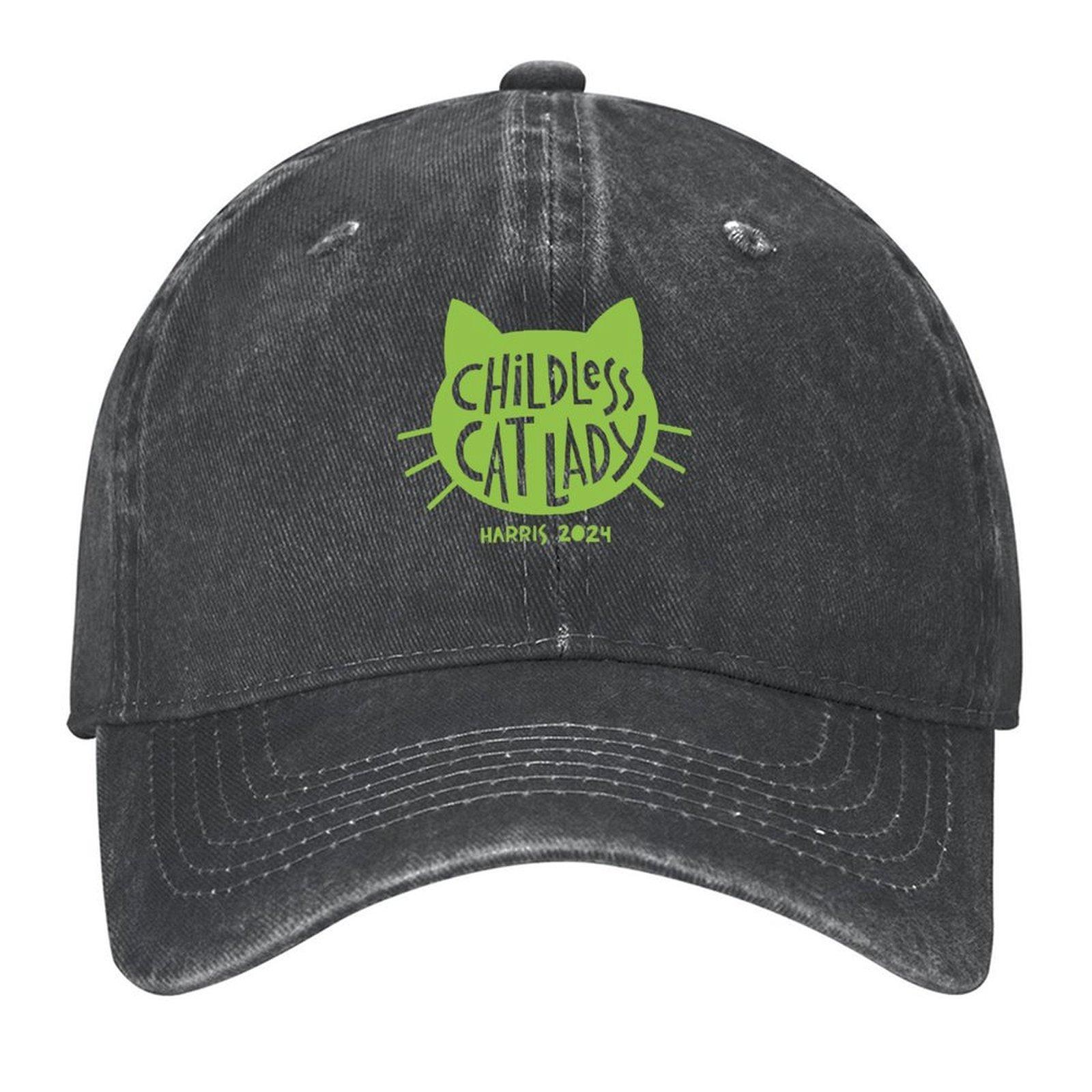 2026 Childless Cat Lady, Harris 2024 Baseball Cap Hiking Hat Sun Hat For Children New In The Hat Streetwear For Girls Men s