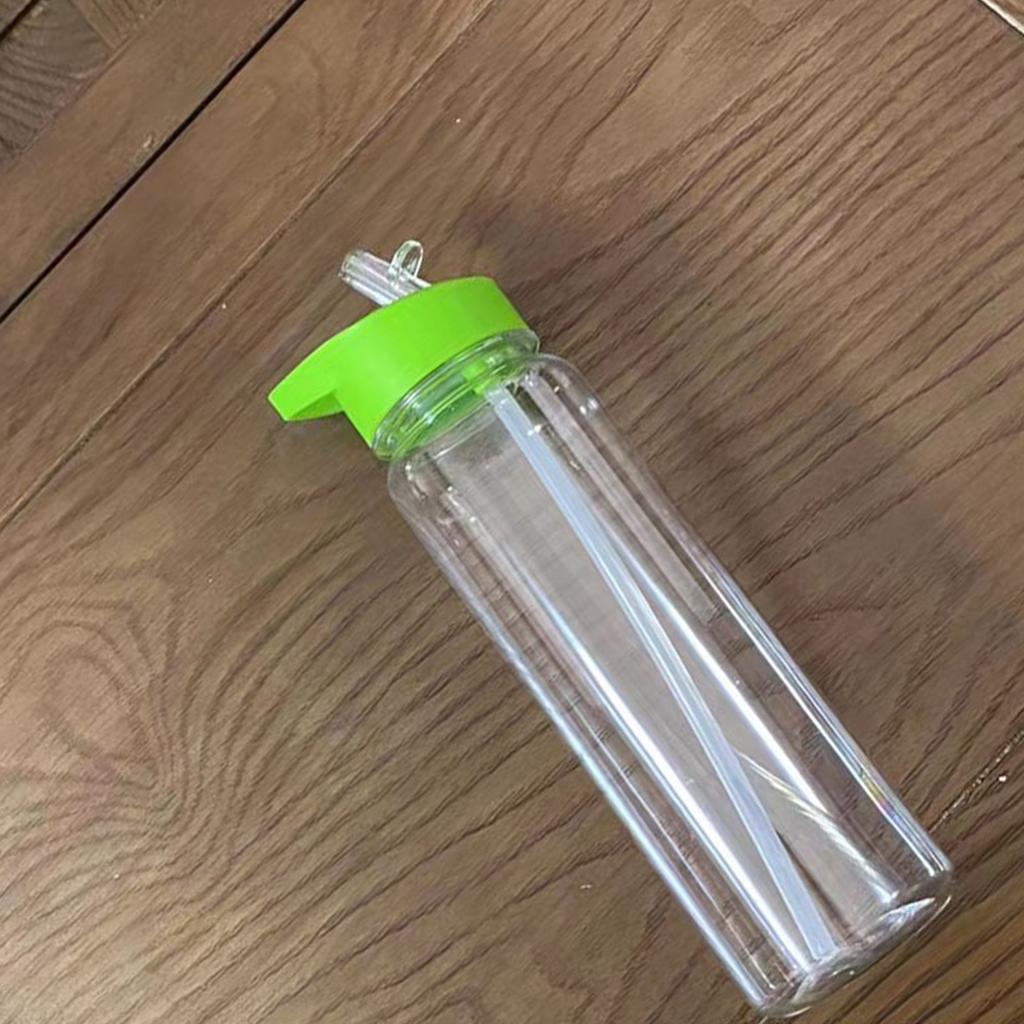 700ml Large Capacity Sports Drink Bottles Clear Plastic Sports Bottles Portable Water Cup with Handle and Straw