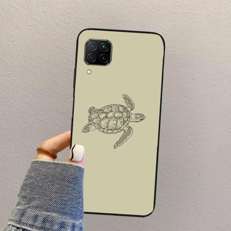 Sea Turtle For Huawei Nova Y73 Y72 Y61 Y91 Y70 Y60 Y90 12s 12i 11i 8i 9 10 SE P30 P40 Lite P60 Pro Case
