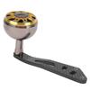 Lotos Hole Carbon Single Rocker Arm Handle Lowprofile Reel Drum Reel Conversion Accessory(Cafe or )