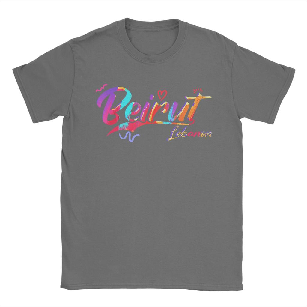 Oversized T Shirt Beirut Lebanon Pure Cotton T Shirts Novelty Tee Shirt for Unisexs Summer YK Fun Print Short Sleeve Tees