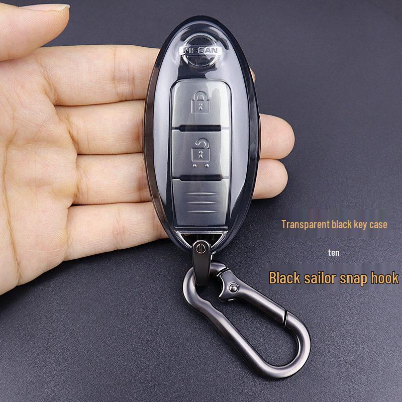 Nissan Schlüsselhülle: Ultradünn, Transparent, Passt für Qashqai, Sylphy, Tiida, X-Trail, Kicks, Terra, Navara, Teana.