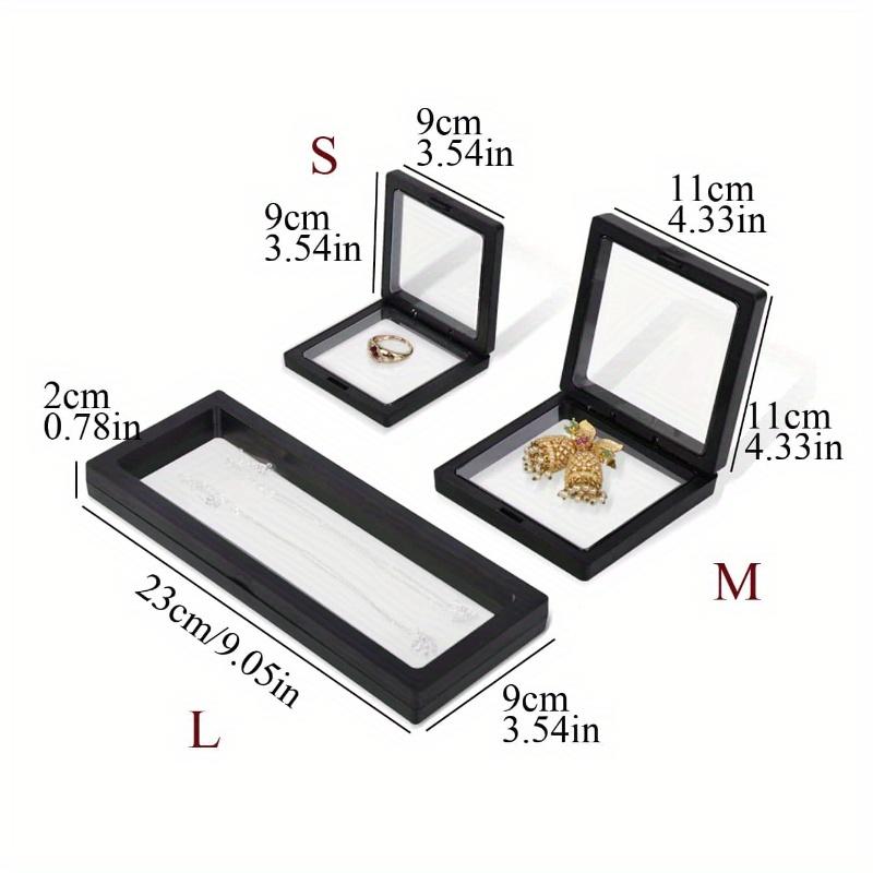 PP Jewelry Box, Simple Clear Jewelry Storage Box for Home and Travel, Gift for Valentine's Day Back To School