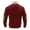 Autumn/Winter Men's Casual Colour-Blocked Collared Sweatshirt with Corduroy Stand Collar
