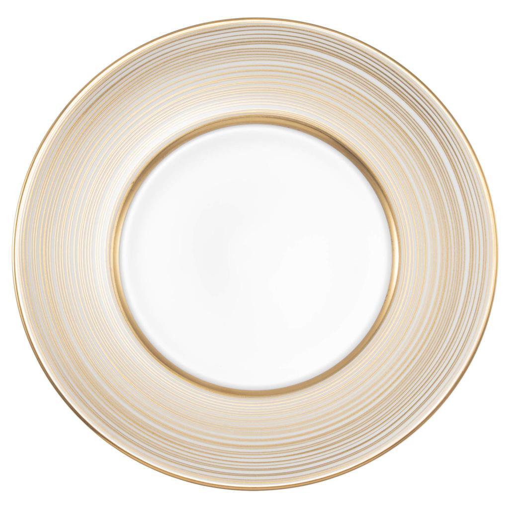NARUMI Plate with Gold Swirl Made in Band, 16cm, Japan, 52146-5728