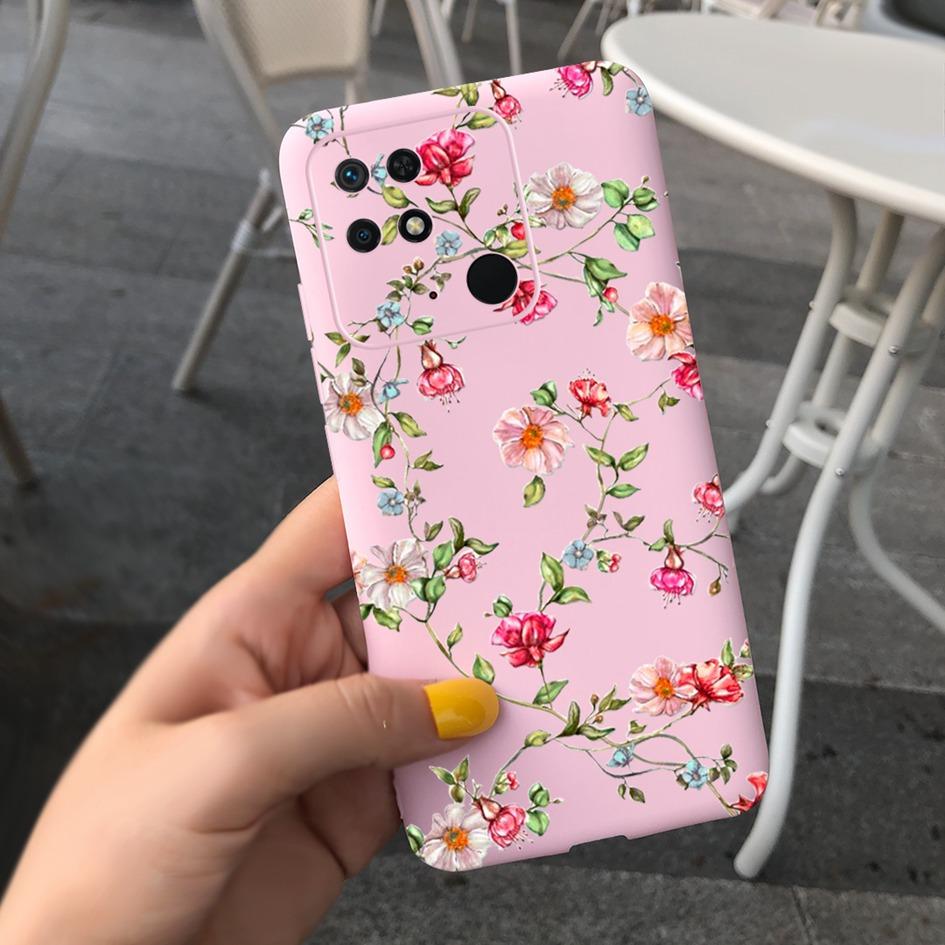 For Xiaomi Redmi 10C Phone Case New Popular Flower Painted TPU Cover For Xiaomi Redmi 10C 4G Bumper Redmi10C NFC 2022 Soft Funda