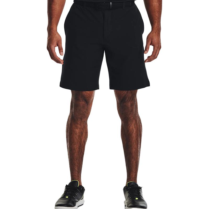 Under Armour Solid Color Zipper Golf Sports Shorts Men shorts Black 1377302-001