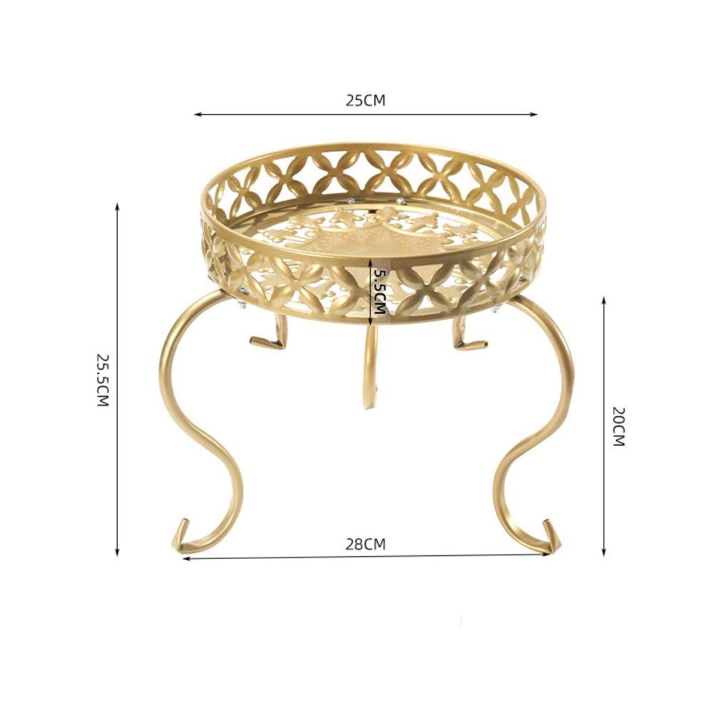 Однослойная железная витрина, резная мини-подставка для цветочного ...
