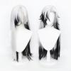 Boothill Cosplay Wig Anime HSR Boothill Silver White Black Mixed Long Heat Resistant Synthetic Hair Anime Wigs + Wig Cap