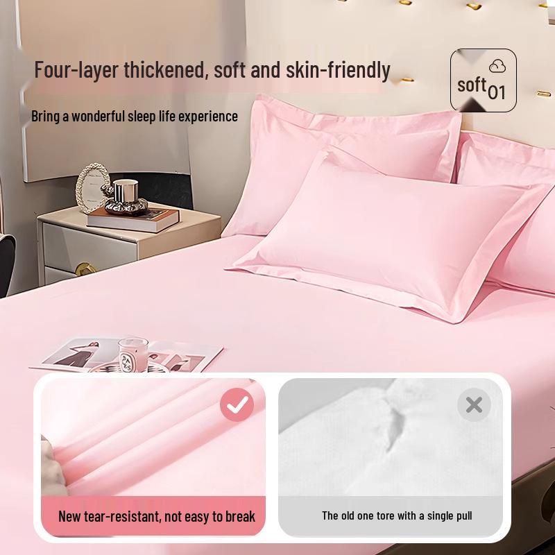 Wash-Free Disposable Bedding Set: Thickened Double Bed Sheets, Duvet Covers, Pillowcases, and Fitted Sheets - Ideal for Travel and Hotel Use.