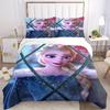 3pcs Elsa Frozen Princess Quilt Cover Set - Soft and Cozy Bedroom, Guest Room and Dorm Decorative Bedding 3-Piece Set 1 Quilt Cover + 2 Pillow Sh