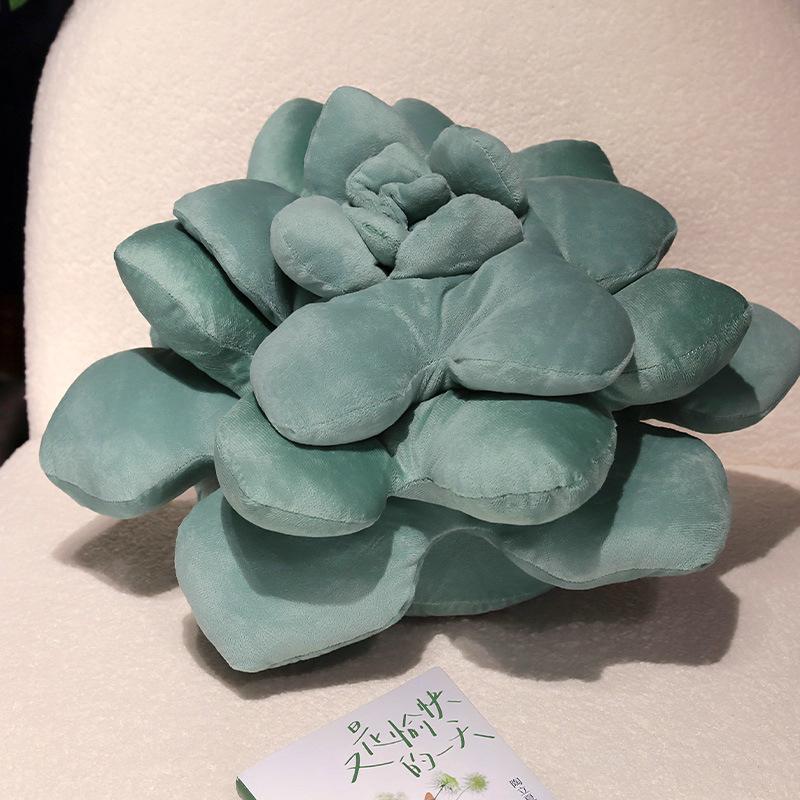 Tie-dye succulent throw pillow plant plush toy girls living room sofa cushion seat cushion photo prop ornament